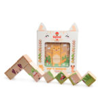 Wooden cube puzzle for toddlers